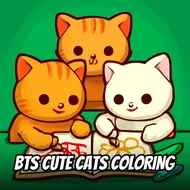 BTS Cute Cats Coloring - Charades Game game