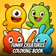 Funny Creatures Coloring Book - Charades Game game