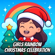 Girls Rainbow Christmas Celebration - Party Mode game